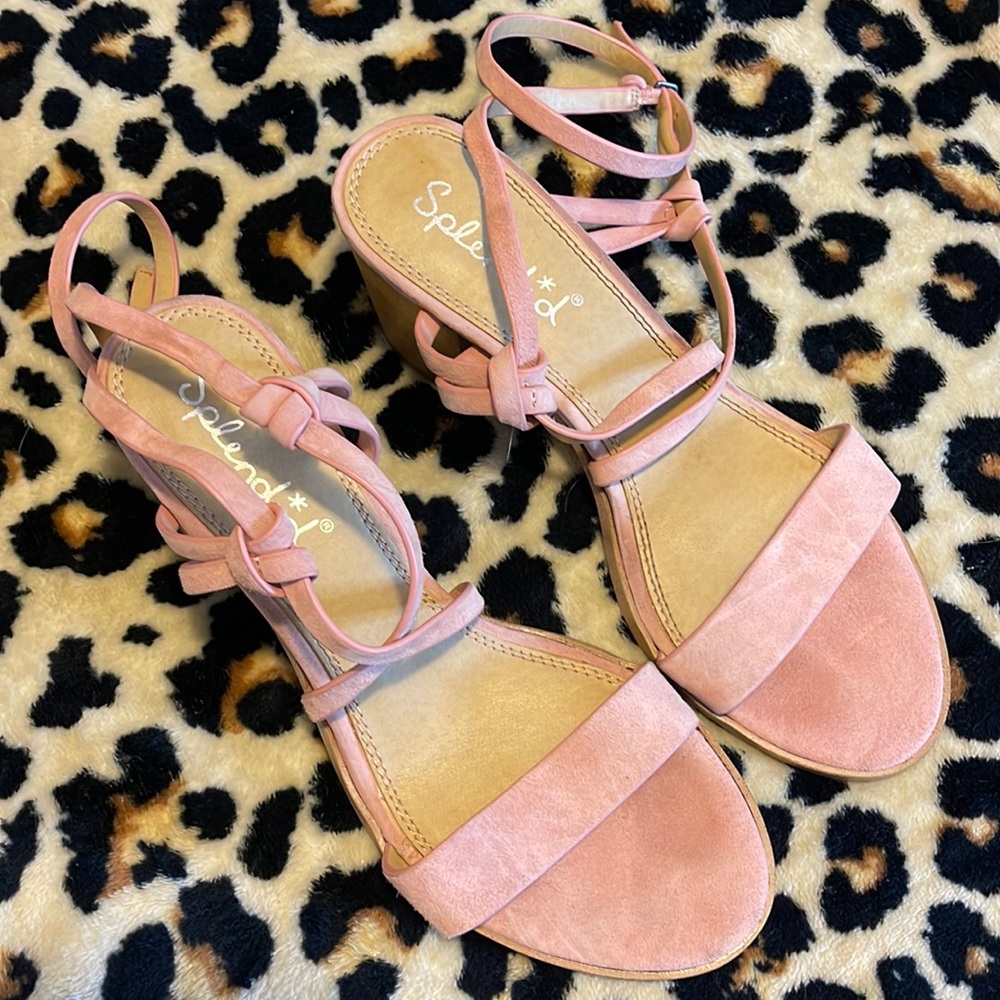 NWOB Splendid Felipa Blush Block sandal